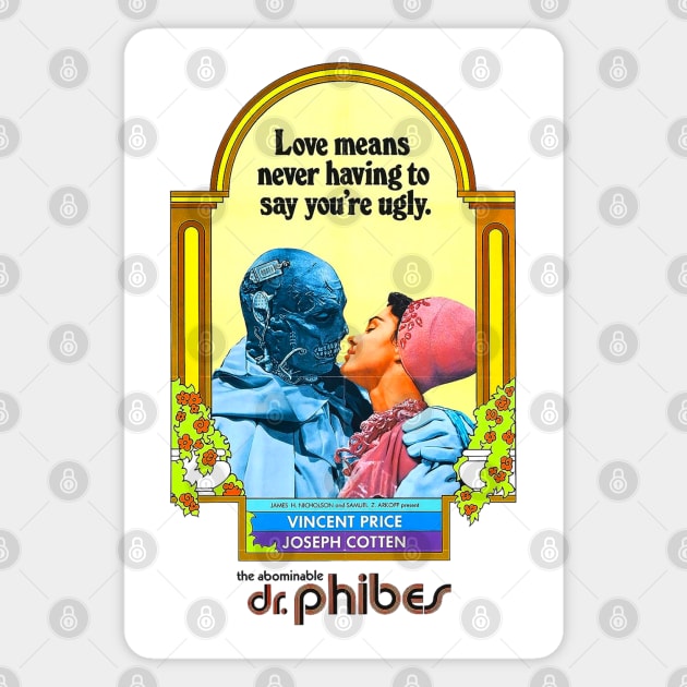 The Abominable Dr Phibes Movie Poster Magnet by Pop Fan Shop